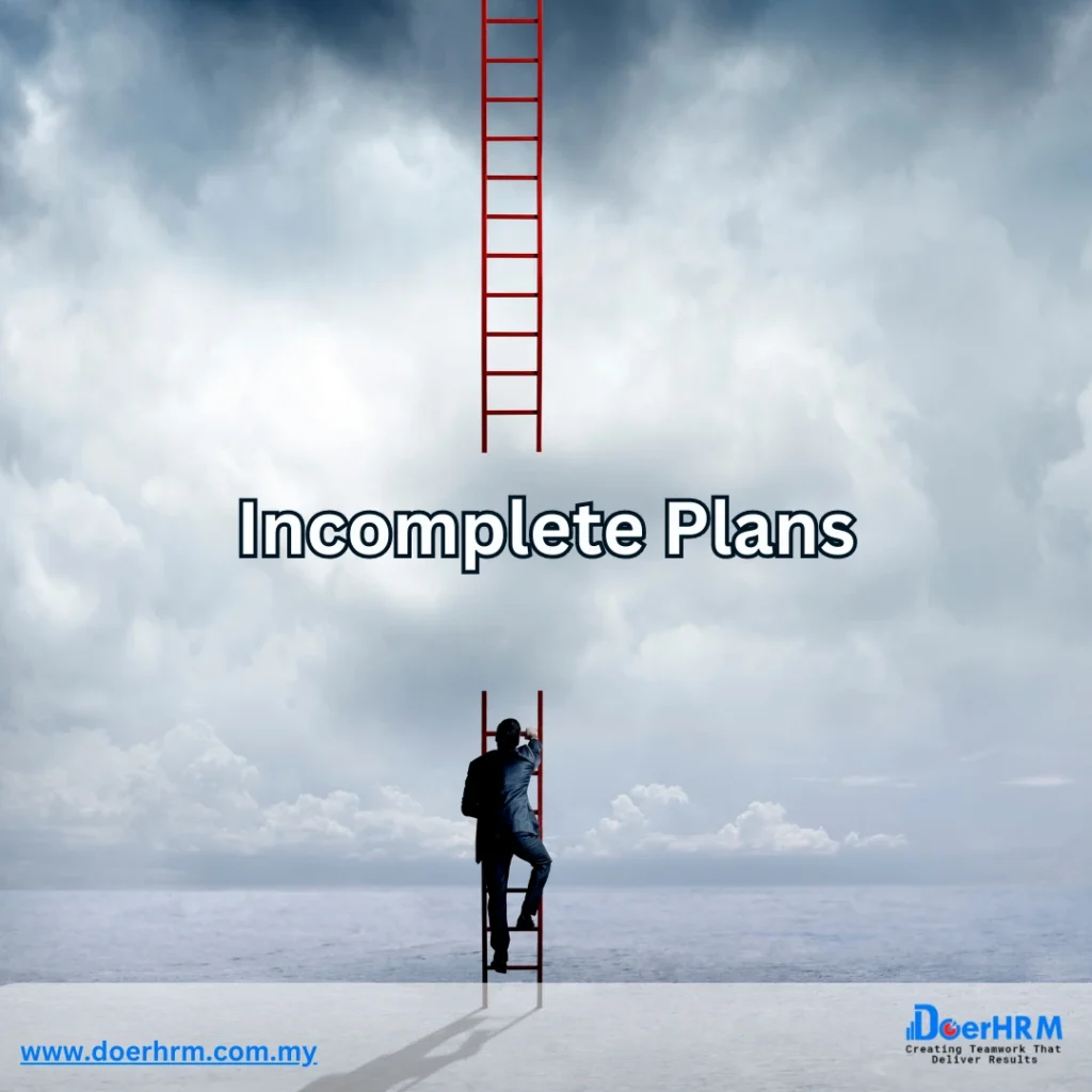 Incomplete Plans