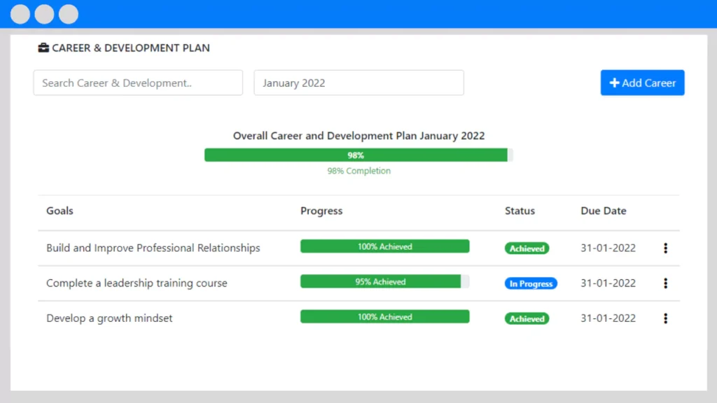 career and development plan